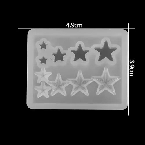 Image de Moule Silicone Coeur, Ovale, Rectangulaire - Création Bijoux Résine Époxy