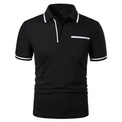 Image de T-Shirt Homme Manches Courtes Polos Décontracté Été