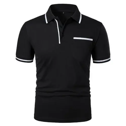 Image de T-Shirt Homme Manches Courtes Polos Décontracté Été