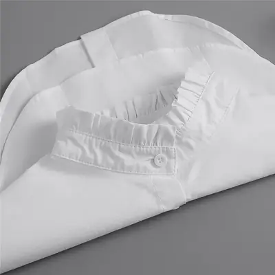 Image de Faux Col Coréen Brodé - Style Élégant & Détachable
