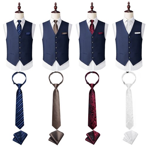 Afbeelding van 38*6 cm Kid Kinderen Zijde Gratis Knopen Elastische Band Stropdas Gestreepte Plaid Bloemen Voorgebonden Jongens Meisjes verstelbare Bruiloft Stropdas Gift