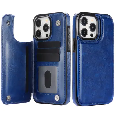 Image de Étui Portefeuille en Cuir pour iPhone - Protection Élégante & Pratique