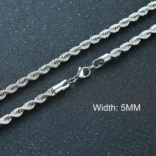 5mm argento corda