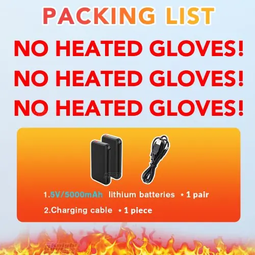 Image de Gants Chauffants Hommes - Rechargeables USB & Écran Tactile