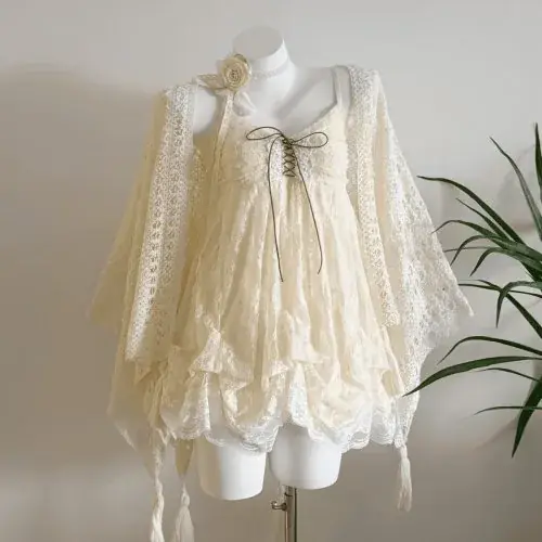 7022 cárdigan vestido
