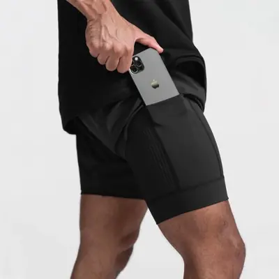 Image de Short Sport 2 en 1 Respirant & Séchage Rapide