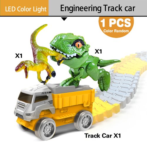 Immagine di Giocattoli magici per auto da pista flessibili per pista da corsa luminosa Auto elettronica giocattolo per bambini Macchina ferroviaria per bambini Regalo per ragazzi