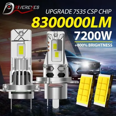 Image de Ampoules LED H7 6000K Canbus Sans Erreur avec Ventilateur
