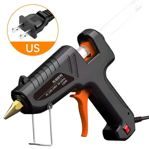 Image de Pistolet à Colle Thermofusible 150W - Kit Complet avec Bâtons 11mm