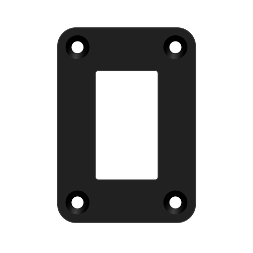 Imagen de Panel de montaje de Flash de aluminio para ARB Carling Narva, carcasa de interruptor basculante de b...
