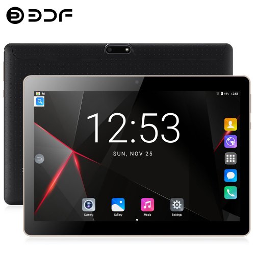 Image of 2025 Global Version 10-Inch Android Tablet PC with Google Play, 4GB RAM, 64GB ROM, Octa-Core Processor, 3G Phone Call, Dual SIM, and Wi-Fi Connectivity