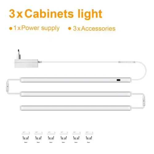 3PCS LED tubes-EU