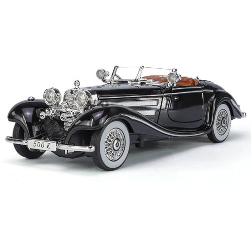 Afbeelding van Vintage Sportauto Model 1:24 in Legering – Speelgoedauto met Geluid en Licht, Trekvoertuig voor Kinderen – Ideaal als Geschenk