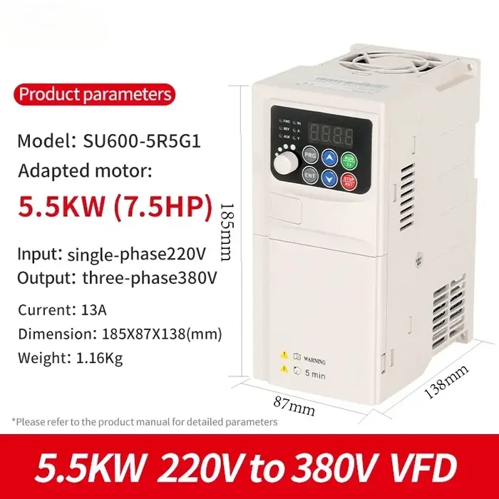 5.5KW-220V to 380V-1
