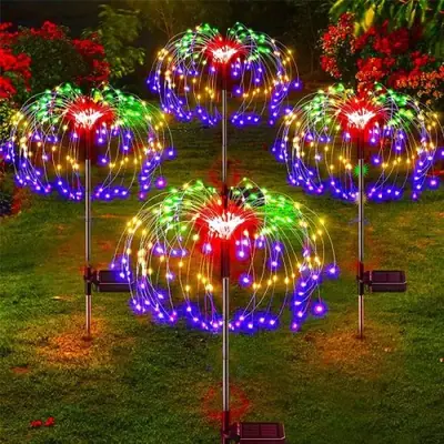Image de Lumières Solaire Feu d'Artifice - Déco Jardin Étanche