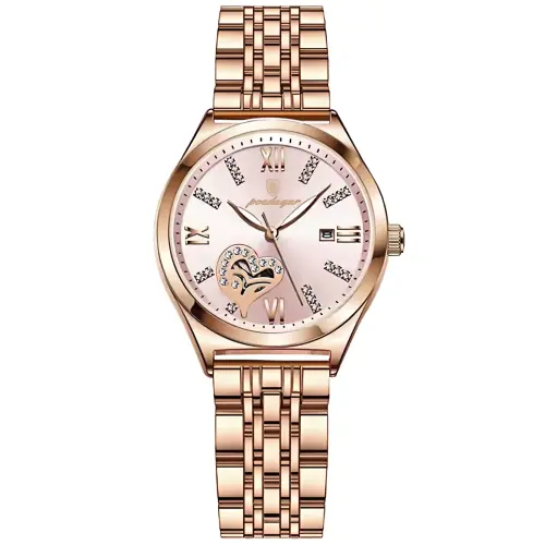 Image de Montre Femme Élégante Lumineuse en Acier Inoxydable