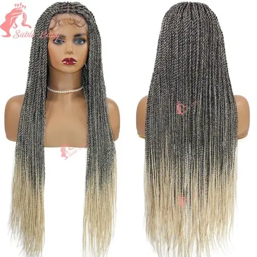 Image de Perruque Dentelle Sénégalaise Tressée - Look Naturel & Élégant