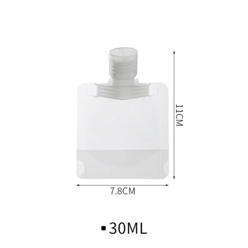 Immagine di 30/50/100ML Lozione Dispenser Borsa Da Viaggio Riutilizzabile Pouch Shampoo Liquido A Tenuta Riutili...