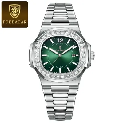 Image de Montre Homme Luxe Carrée - Étanche, Lumineuse, Date