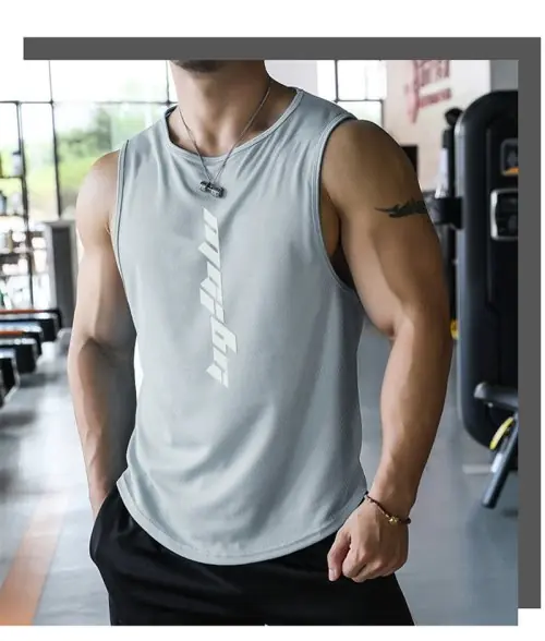 Image de Débardeur de Sport Homme - Fitness, Gym, Running