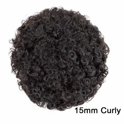 Image de Toupet Homme Cheveux Bouclés Naturel - Dentelle PU