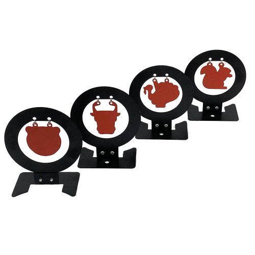 Image of Durable Carbon Steel Swing Target for Nerf BB and Water Bullet Practice – 4 Pattern Options for Kids and Adults