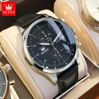 Image de Montre Homme Luxe Chronographe Quartz Étanche