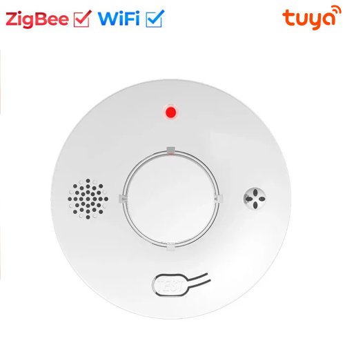 Afbeelding van Tuya Smart Zigbee/Wifi Rookmelder Smart Brandbeveiliging Home Security Alarm Geluid Licht Alarm App Controle