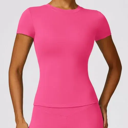 Image de T-Shirt Sport Femme Respirant pour Gym et Yoga