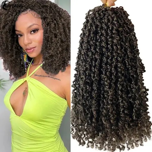 Image de Cheveux Torsion Pré-Bouclés Bohème - 8 Pouces