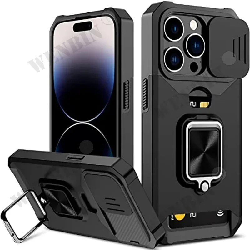 Imagen de Funda Protección Total para iPhone con Clip para Tarjetas