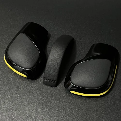 3PCS geel leer