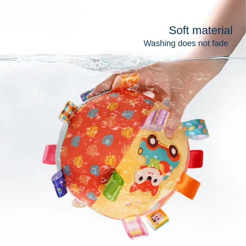 Imagen de Bola de Agarre para Bebé con Sonajero y Texturas Sensoriales – Juguetes Interactivos para Niños de 0 a 12 Meses, Ideal para Desarrollo Cognitivo y Juego Padre-Hijo