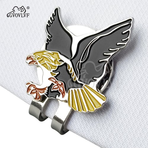 Imagen de Clip para Sombrero de Golf con Forma de Águila Amarilla, Marcador Magnético de Pelota de Golf con Diseño de Dibujos Animados, Accesorio Divertido y Práctico para Jugadores de Golf, Regalo Ideal para Hombres y Mujeres