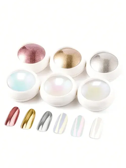 Image de Poudre à Ongles Aurora Chromée - Effet Sirène & Licorne
