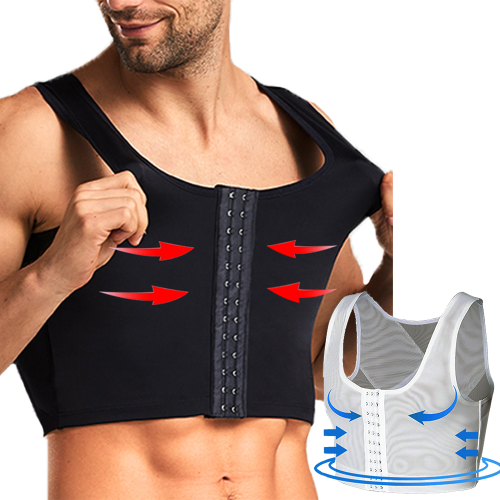 Afbeelding van Mannen Gynaecomastie Shaper Vest met Borstcontrole en Buikcompressie – Comfortabele Onderkleding voor een Straffer Silhouet