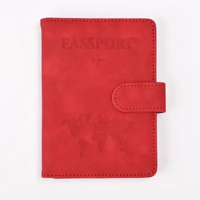 Image de Étui de Protection Passeport en Cuir PU - Porte-Carte & Voyage