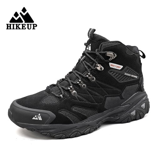 Immagine di HIKEUP Stivali invernali da uomo Stivali da trekking all'aperto Scarpe da trekking alte da uomo in p...