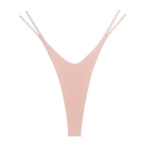 Image de String en coton taille plus, fente haute et coupe sexy