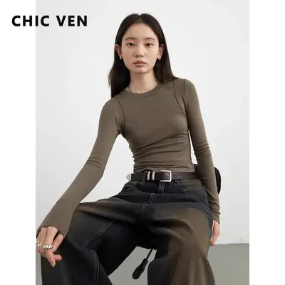 Image de T-Shirt Cachemire Femme - Coupe Cintrée & Chaud