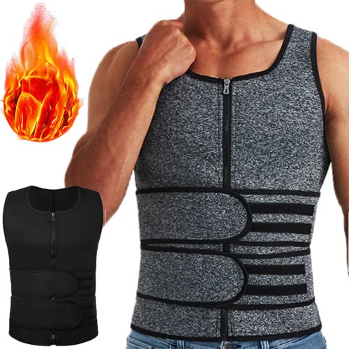 Bild von Männer Body Shaper Taille Trainer Weste Abnehmen Hemd Sauna Schweiß Weste Kompression Unterhemd Shapewear Fat Burner Workout Tank Tops