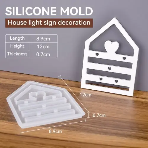 Image de Moule Silicone Maison Creuse - Déco Noël & Artisanat