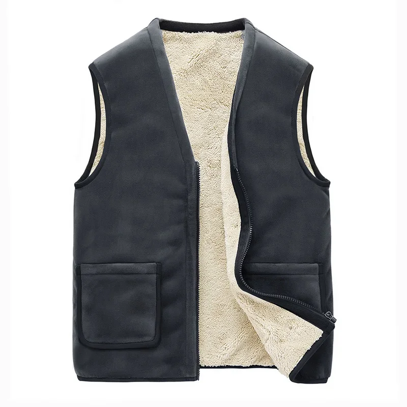 Immagine di Gilet Uomo Invernale Caldo in Velluto – Taglia 5XL
