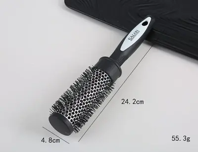 Image de Peigne Roulant Cylindrique pour Cheveux Bouclés