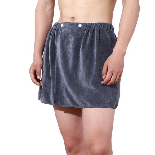 Imagen de Pantalones cortos sexys para hombre Albornoz Toalla de baño Lado suave Pijama abierto Toalla Natación gruesa Ducha de playa suave Culottes 18+ Pijama para adultos