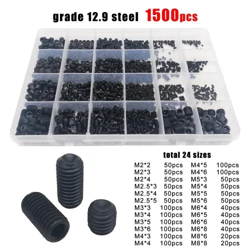 Schwarz Stahl 1500pcs