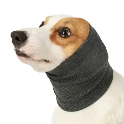 Image de Cache-oreilles doux pour chien - Protection anti-bruit