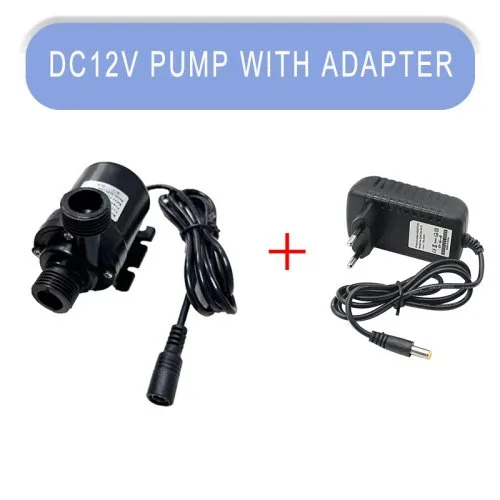 12V DC con adaptador