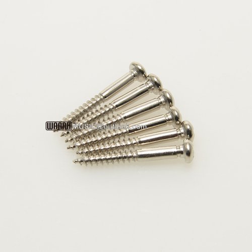 Imagen de Juego de 6 Tornillos para Puente Trémolo de Guitarra Eléctrica Estilo PRS, 32 mm, 3.5 mm, Cromado Dorado
