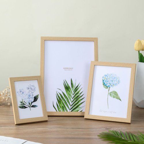 Bild von Holzbilderrahmen zum Aufhängen – Natürliche Deko für Fotos in Größen 10x15, 15x20, 20x25 cm und A4, ideal als Geschenk oder Wanddeko